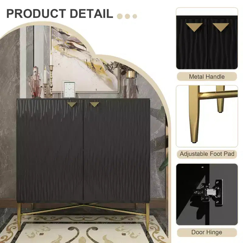 Meuble de rangement utilitaire autoportant CLIHOME en MDF de 40 cm (15,75 po) de largeur x 83,5 cm (32,87 po) de hauteur avec patin de nivellement réglable