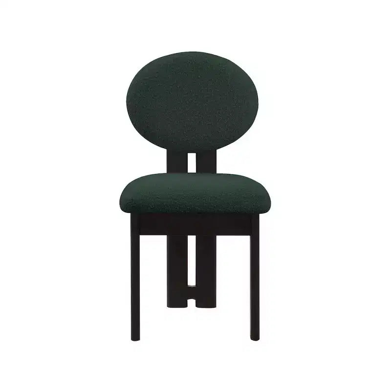 Meridian Furniture, Chaises de salle à manger en tissu bouclé Napa, Lot de 2