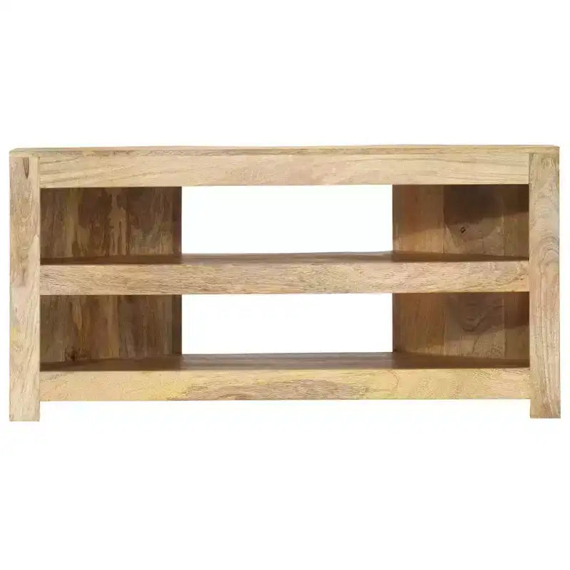 vidaXL TV Cabinet Varied wood tones Solid mango wood 35.4x17.7x17.7 in