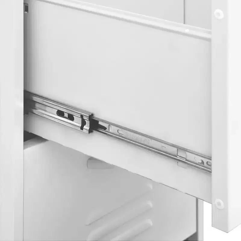 vidaXL Armoire de Rangement Acier Moyenne Pieds Réglables - Blanc