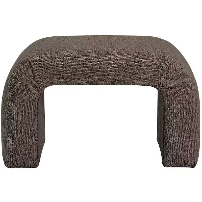 Meridian Furniture, Banc Niagara en tissu Boucle