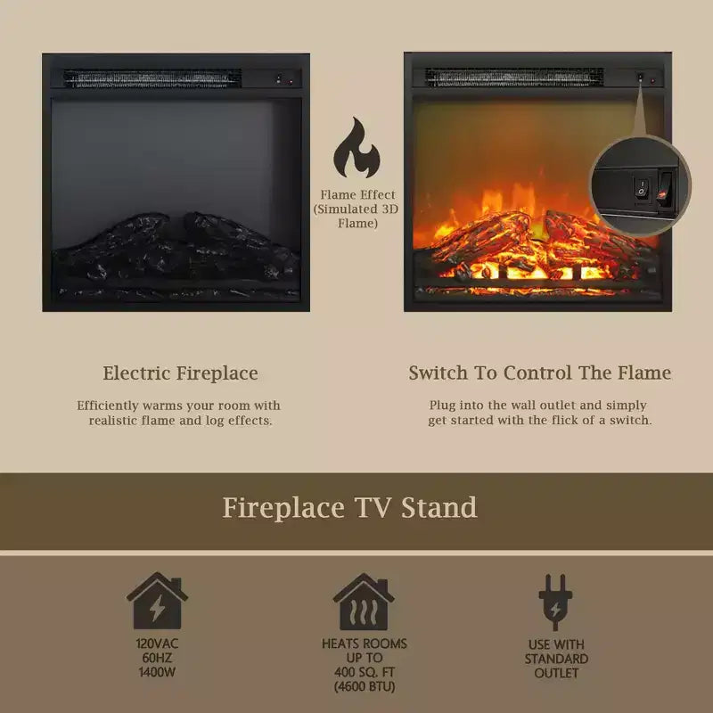 Meuble TV d'angle HOMLUX pour téléviseurs jusqu'à 55 pouces, 4 étagères ouvertes, Noir/Gris/Blanc