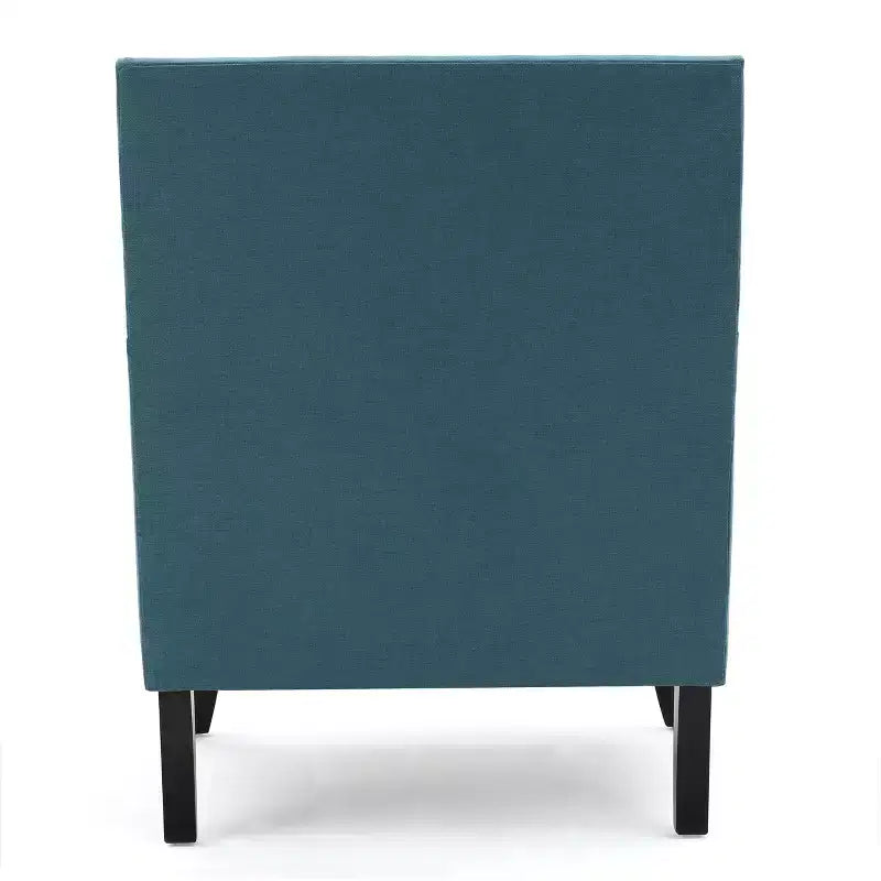 Fauteuil club contemporain GDFStudio Richardson en tissu rembourré avec clous décoratifs