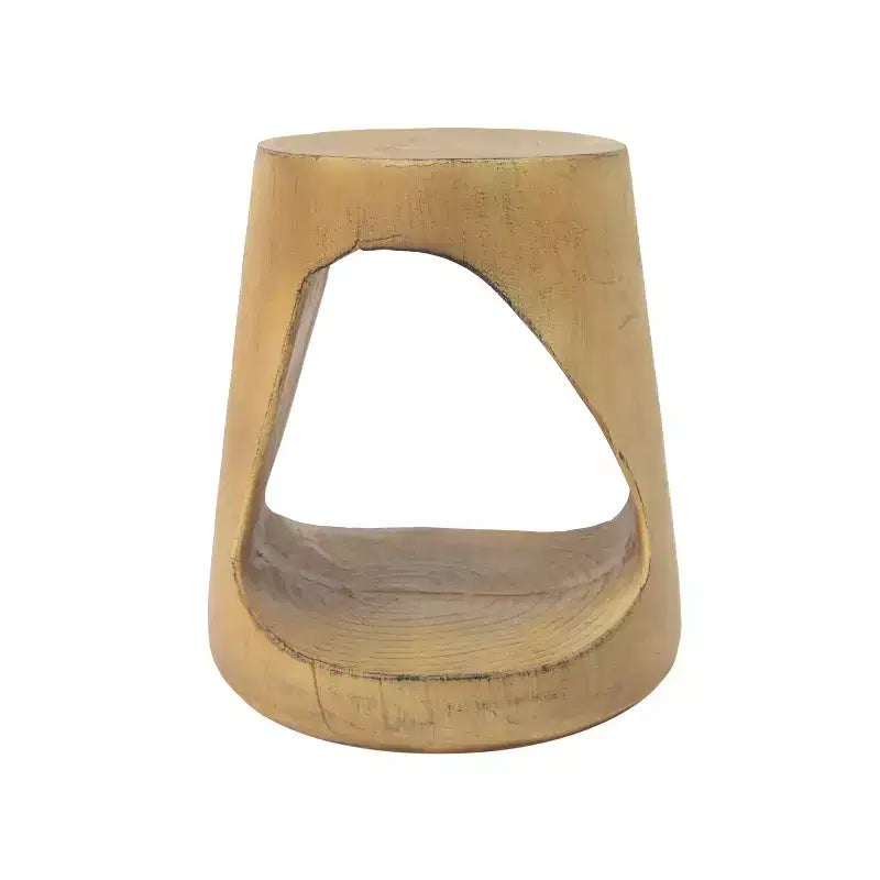 MAYEERTY Table console creuse aspect bois couleur naturelle pour salon