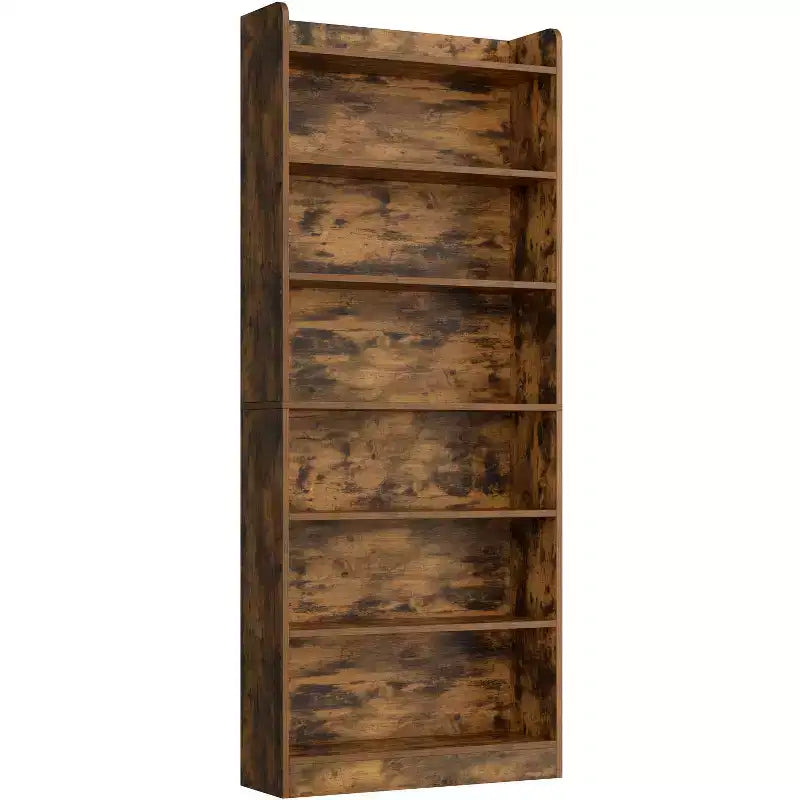 Étagère à livres moderne Yaheetech à 7 niveaux en bois pour bureau, salon