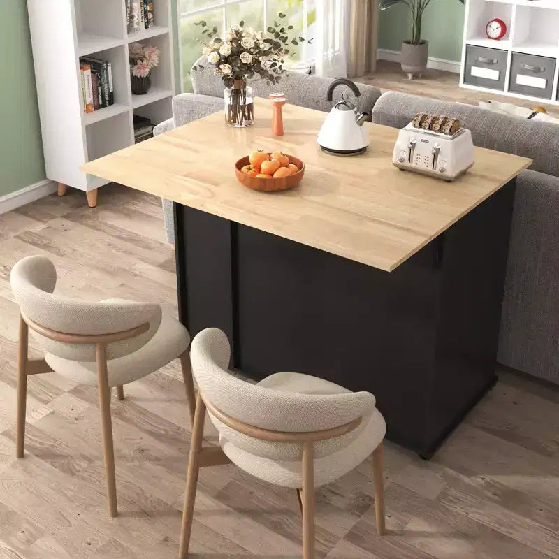 Chariot de Rangement de Cuisine CLIHOME avec Organisateur d'Armoire Coulissant à 3 Niveaux, Îlot de Cuisine Roulant sur Roues avec Porte-Serviettes, 2 Tiroirs