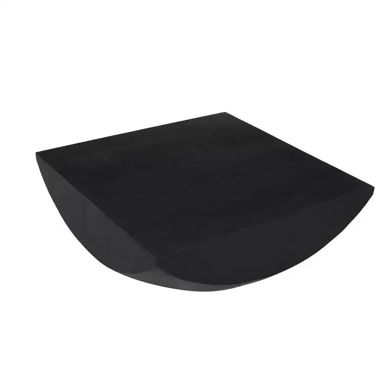 Table basse Royal Hampton | Plateau carré de 36 po | Base tambour arrondie fabriquée à la main | Bois de manguier