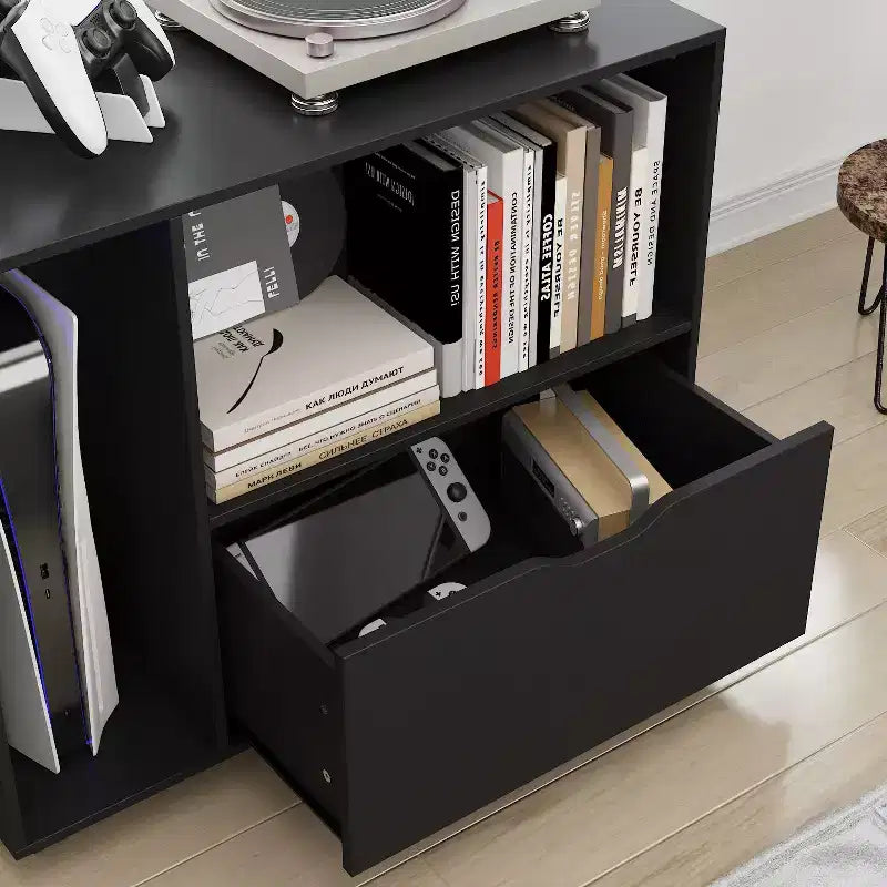 Famapy Mobile Noir Sous - Bureau Organisateur Rangement Gaming - Organiseur Compact pour Consoles PS, Jeux & Accessoires