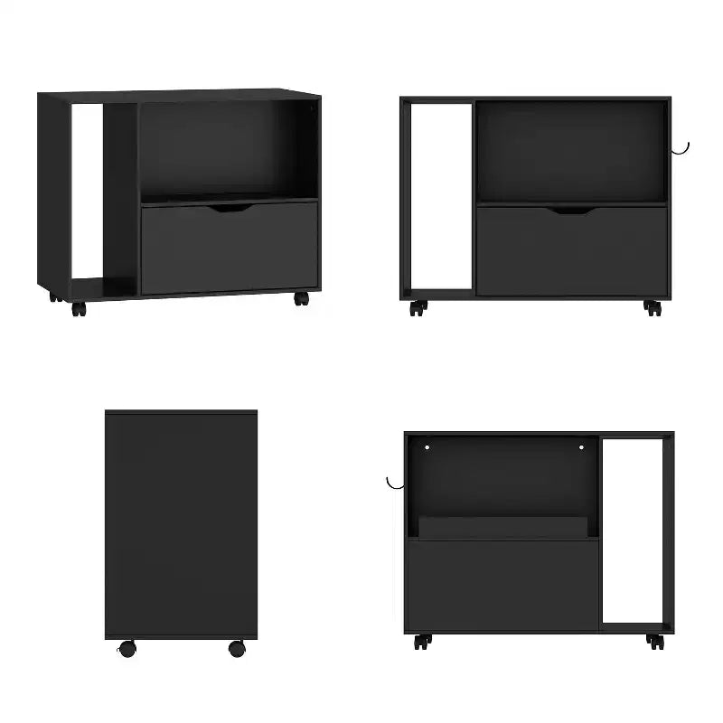 Famapy Mobile Noir Sous - Bureau Organisateur Rangement Gaming - Organiseur Compact pour Consoles PS, Jeux & Accessoires