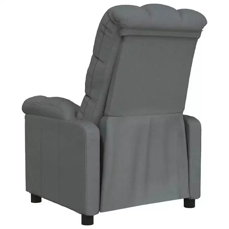 vidaXL Fauteuil inclinable de relaxation réglable et confortable en tissu pour cinéma maison