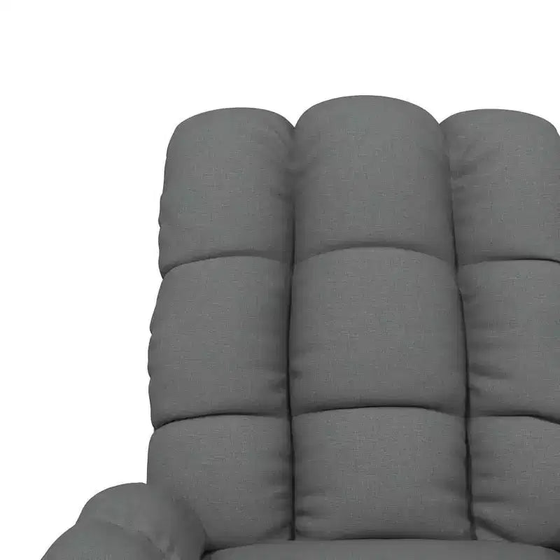 vidaXL Fauteuil inclinable de relaxation réglable et confortable en tissu pour cinéma maison