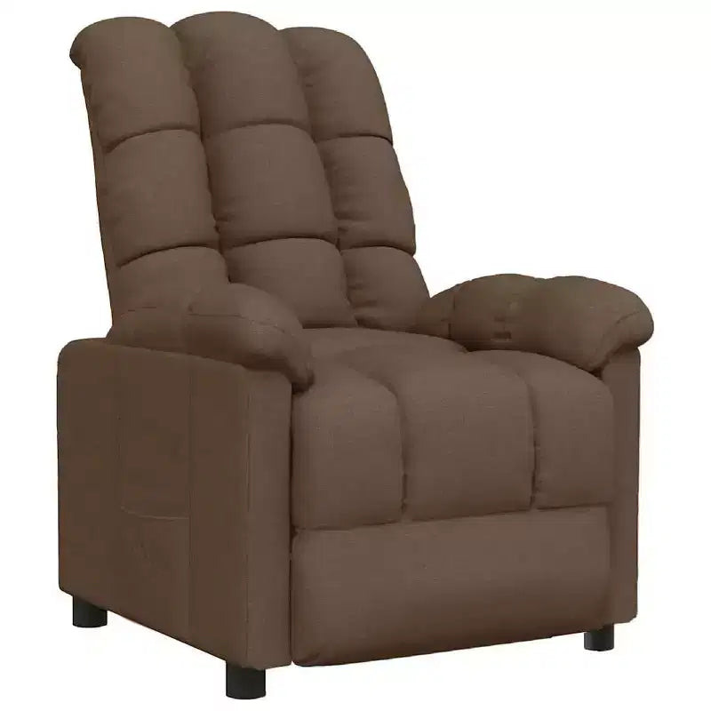 vidaXL Fauteuil inclinable de relaxation réglable et confortable en tissu pour cinéma maison