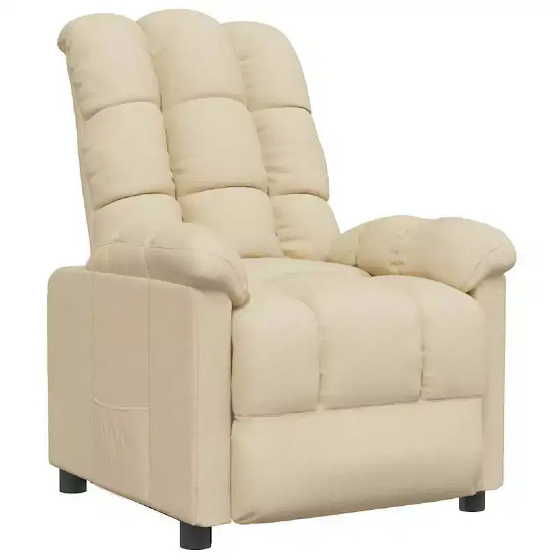 vidaXL Fauteuil inclinable de relaxation réglable et confortable en tissu pour cinéma maison