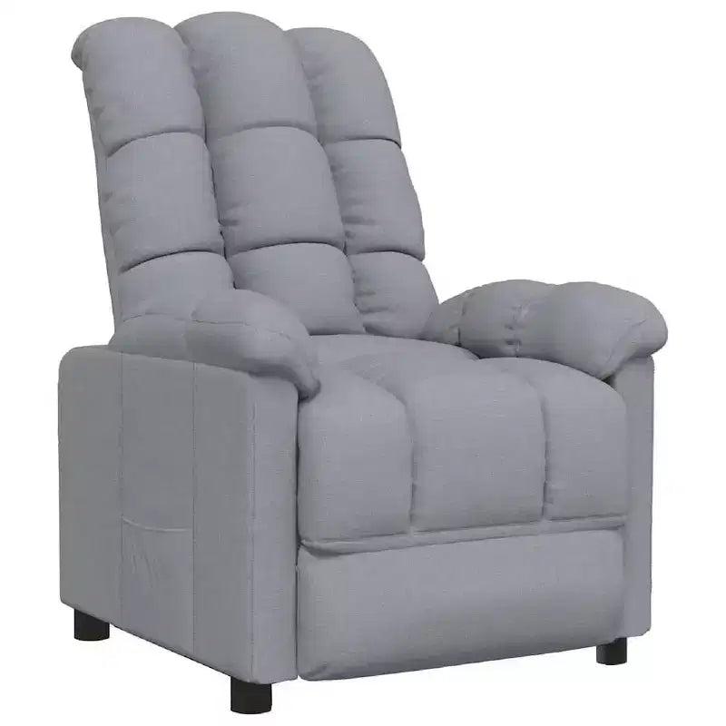 vidaXL Fauteuil inclinable de relaxation réglable et confortable en tissu pour cinéma maison