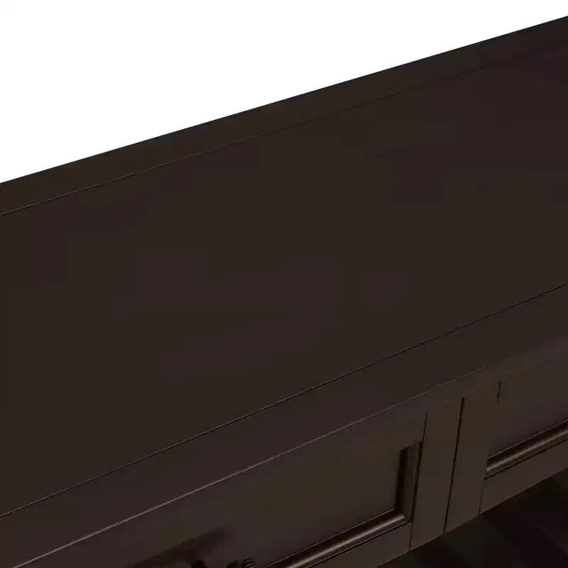 42Console en pin massif avec deux étagères ouvertes pour le salon