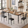 COZONY 78 Farmhouse Dining Table, Rectangular Wood Table for 6-8, Heavy Duty Legs, Wash Grey Finish