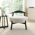MAYYEERTY Upholstered Accent Chair Modern Chairs for Living Room Sunroom Bedroom Beige