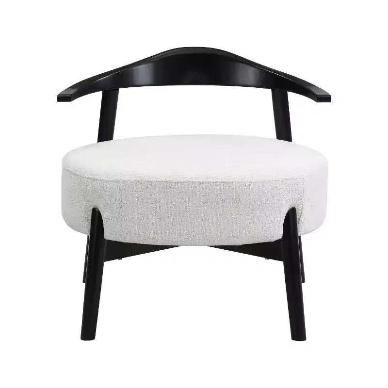 MAYYEERTY Fauteuil d'appoint rembourré Chaises modernes pour salon, véranda, chambre à coucher, beige