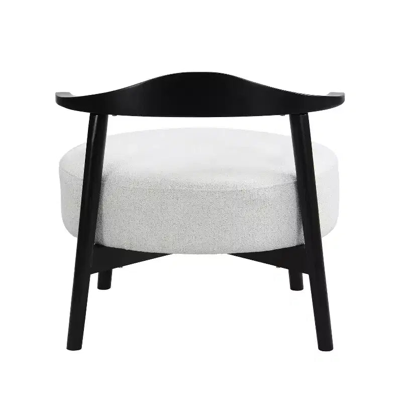 MAYYEERTY Fauteuil d'appoint rembourré Chaises modernes pour salon, véranda, chambre à coucher, beige