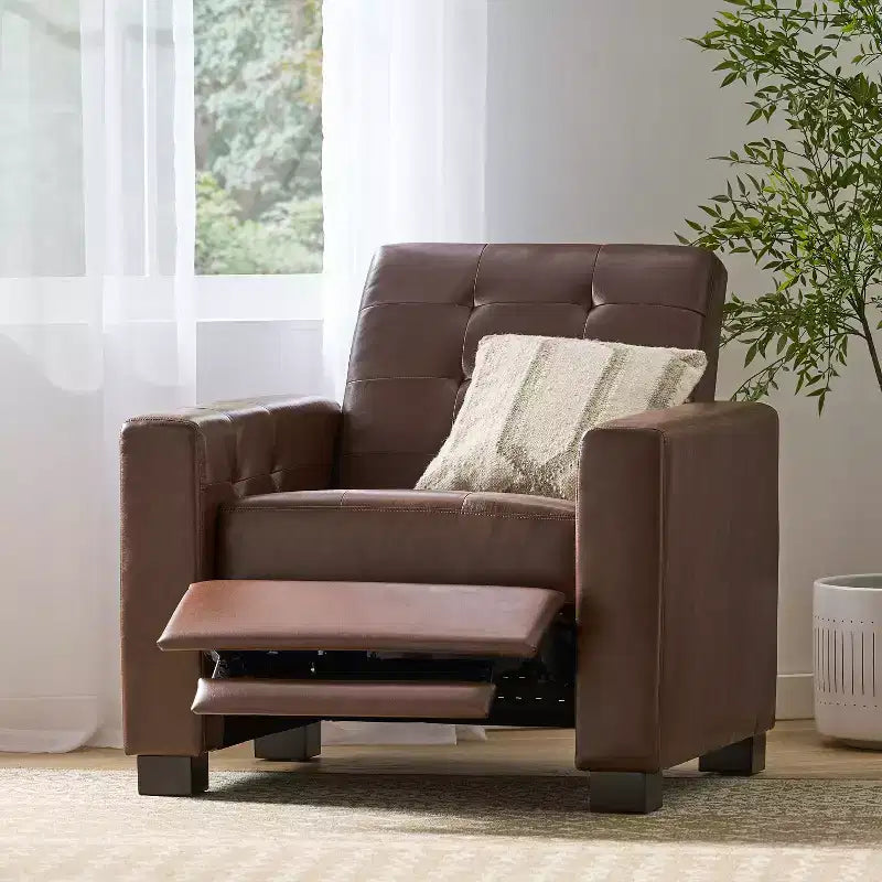 Fauteuil inclinable contemporain capitonné GDFStudio Langseth