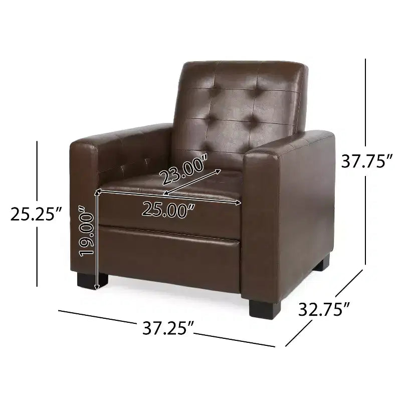 Fauteuil inclinable contemporain capitonné GDFStudio Langseth