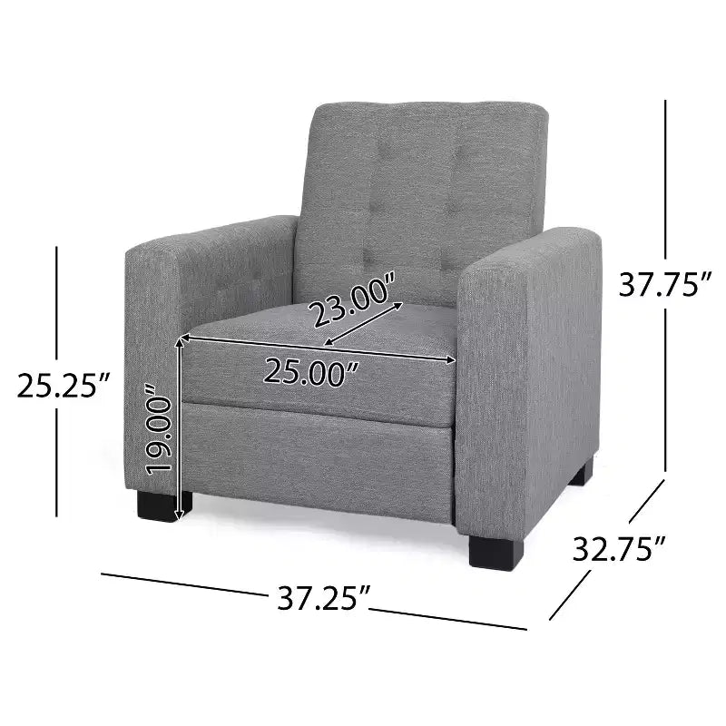Fauteuil inclinable contemporain capitonné GDFStudio Langseth