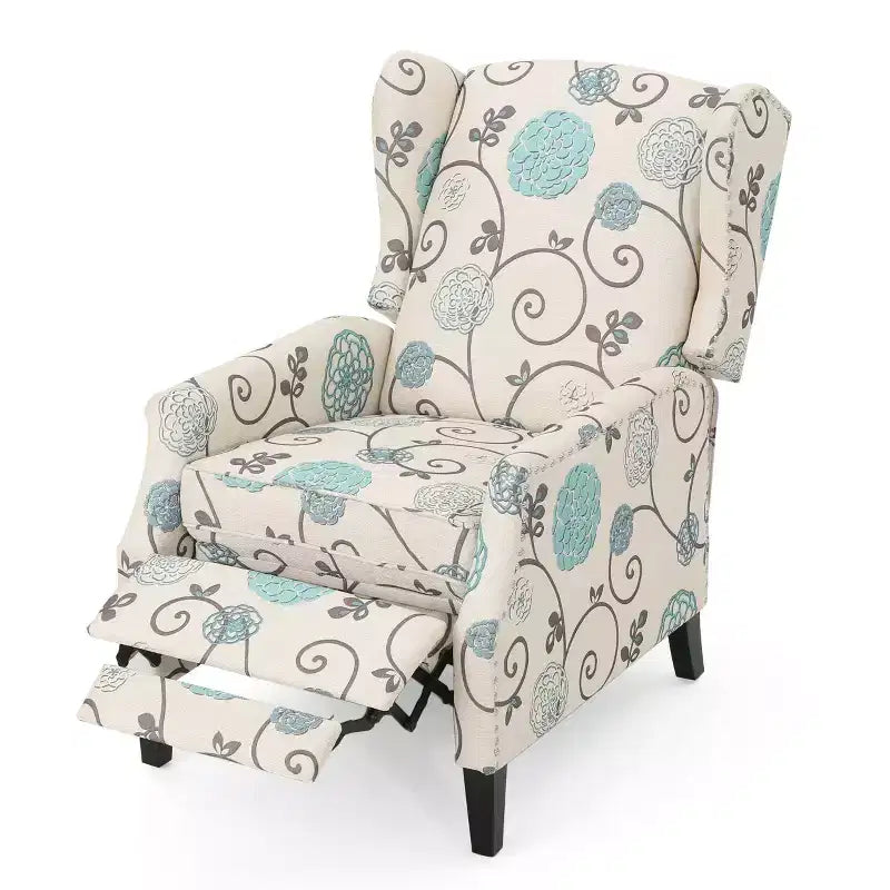 GDFStudio Weyland, fauteuil inclinable contemporain en tissu (lot de 2)