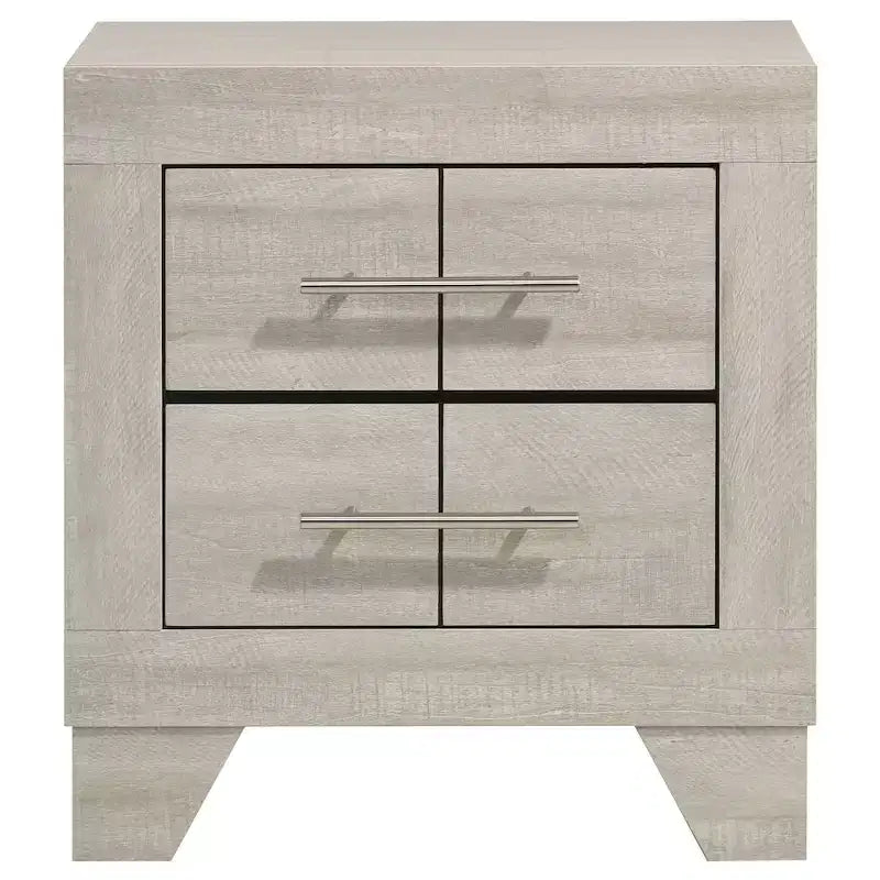 Coaster, Table de chevet à 2 tiroirs Trenton Crème Rustique