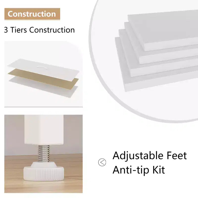 Meuble TV commode avec 10 tiroirs, console multimédia, centre de divertissement pour téléviseurs de 55/50/43 pouces, commode de rangement unités d'organisation