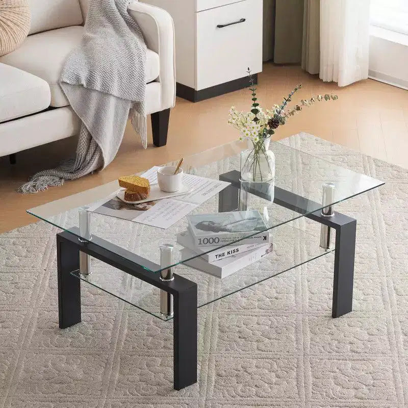 Table basse en verre Aubai