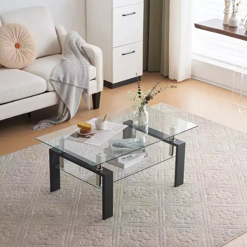 Table basse en verre Aubai