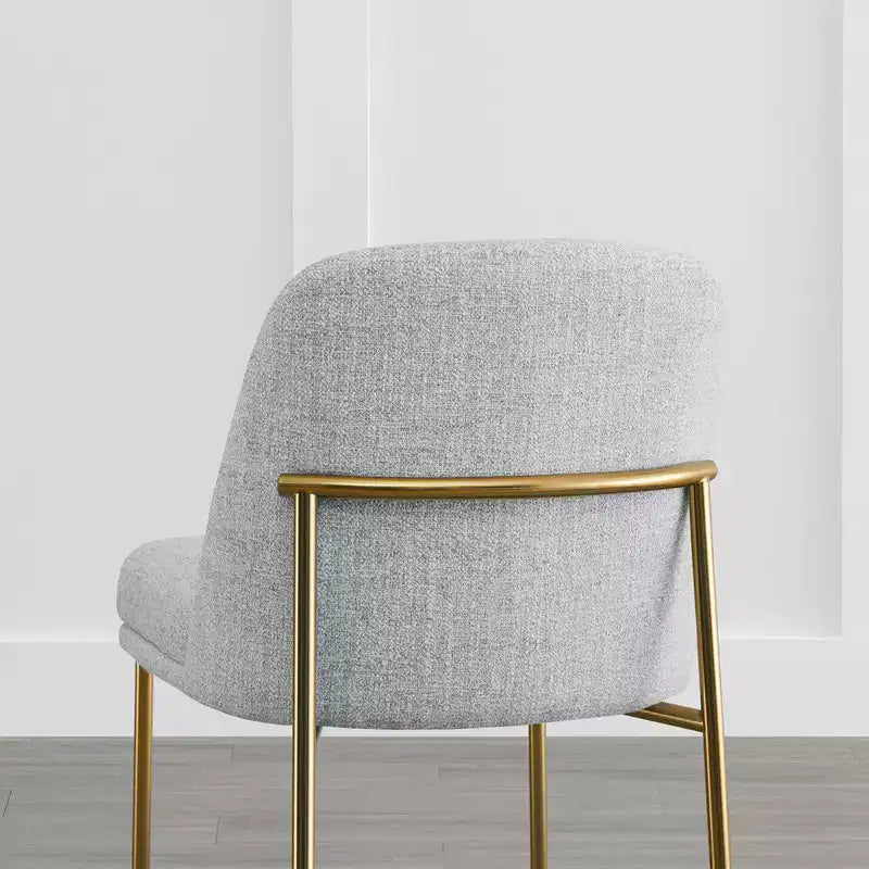 Tabouret de bar moderne Spruce&Spring de 68,5 cm de hauteur de comptoir avec structure dorée - Lot de 2