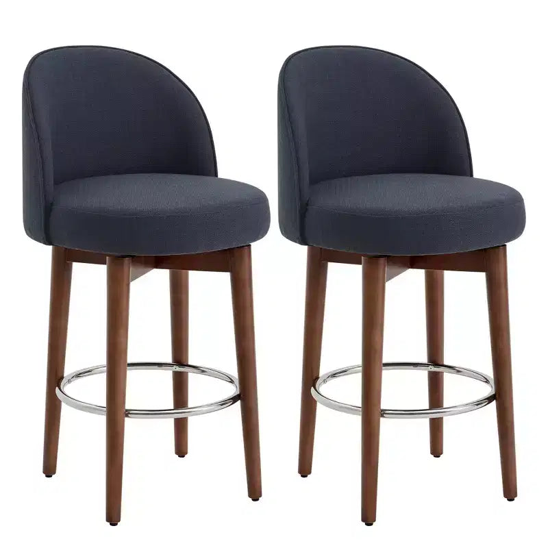 Spruce&Spring Lot de 2 tabourets de bar pivotants de 66 cm (hauteur comptoir)