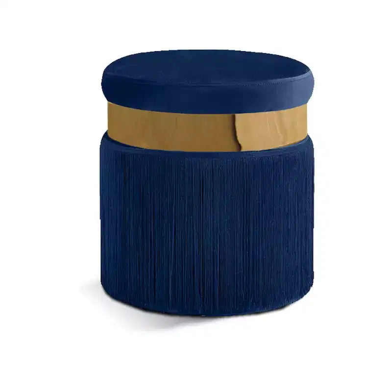 Meridian Furniture, Pouf/Tabouret en velours Yasmine