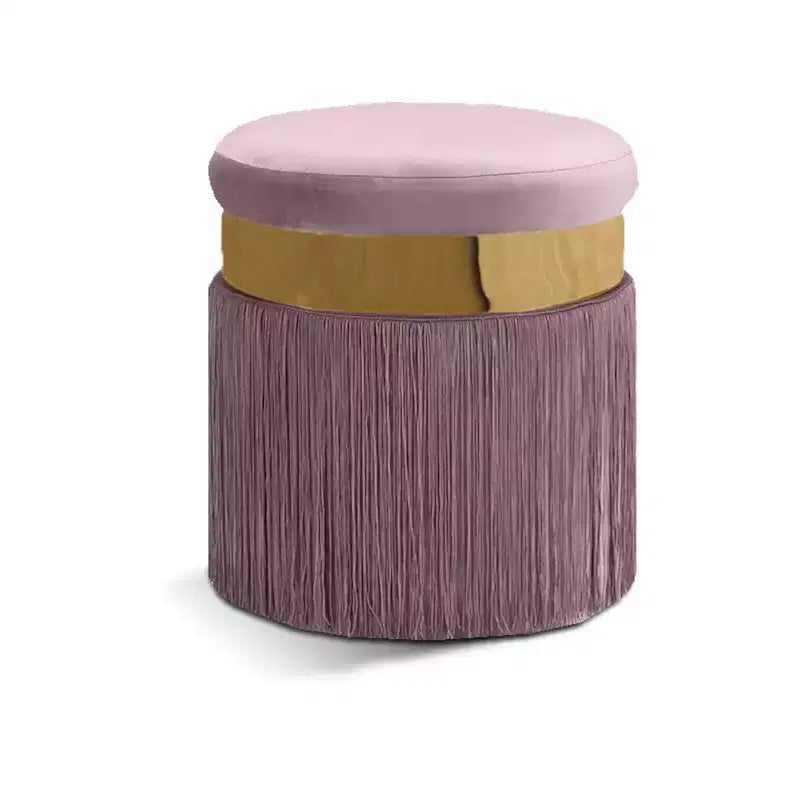 Meridian Furniture, Pouf/Tabouret en velours Yasmine