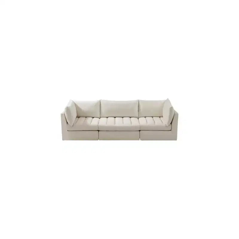 Meridian Furniture, Canapé modulable en velours Jacob