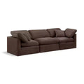 Meridian Furniture,Indulge Brown Velvet Modular Sofa