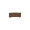 Meridian Furniture,Arc Brown Vegan Leather Modular Sofa