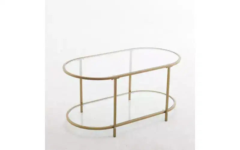 Karl Home Oval Glass Coffee Table