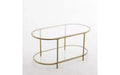 Karl Home Oval Glass Coffee Table