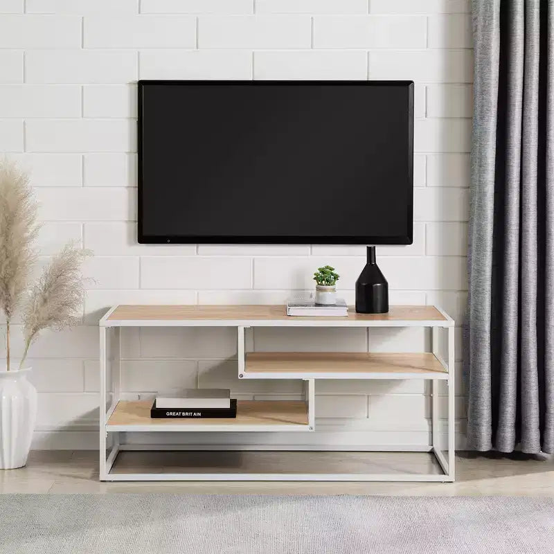 Meuble TV moderne à 3 niveaux Walker Edison pour TV jusqu'à 43 po