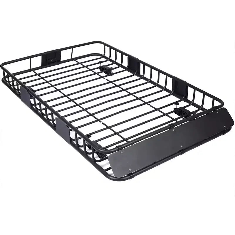 150LB Heavy Duty Roof Rack Basket, 66.1x39.4 Universal Roof Rack Cargo Carrier Basket Rooftop Luggage Holder Weather Resistant Top Mount Cargo Rack