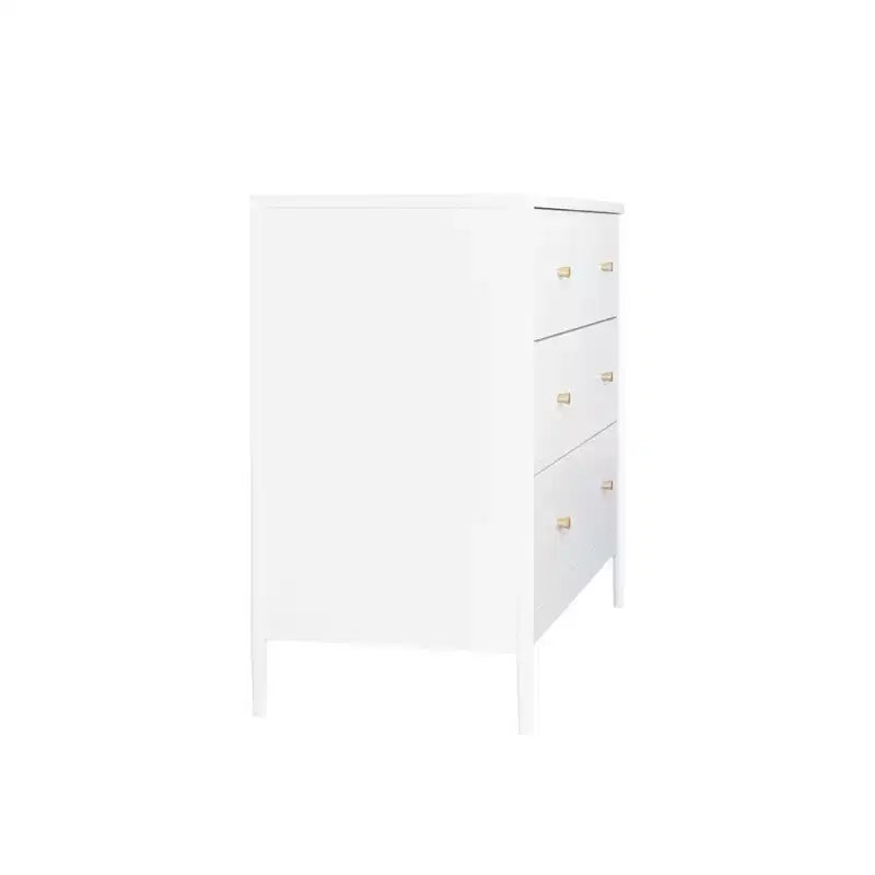 Commode à 4 tiroirs pour enfant, buffet, armoire latérale de rangement, blanc - ModernLuxe