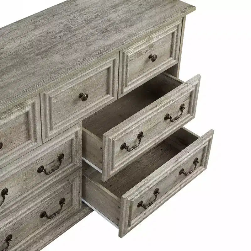Commode en bois 7 tiroirs GDFStudio Graham Farmhouse 47,5