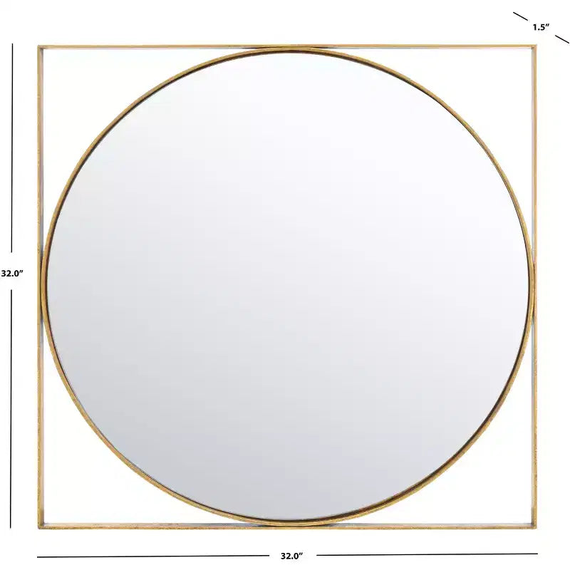 Miroir Perrin - 32 x 32 - MRR3065 - Or - Safavieh