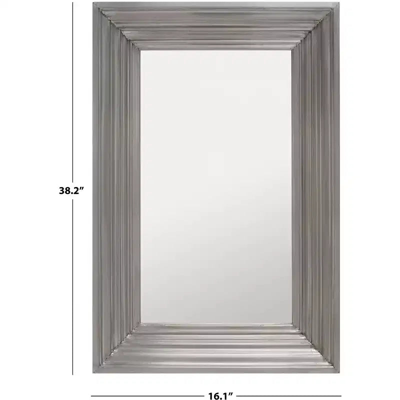Miroir mural rectangulaire Kerry - 36 x 54 - CMI2003 - Argent - Safavieh