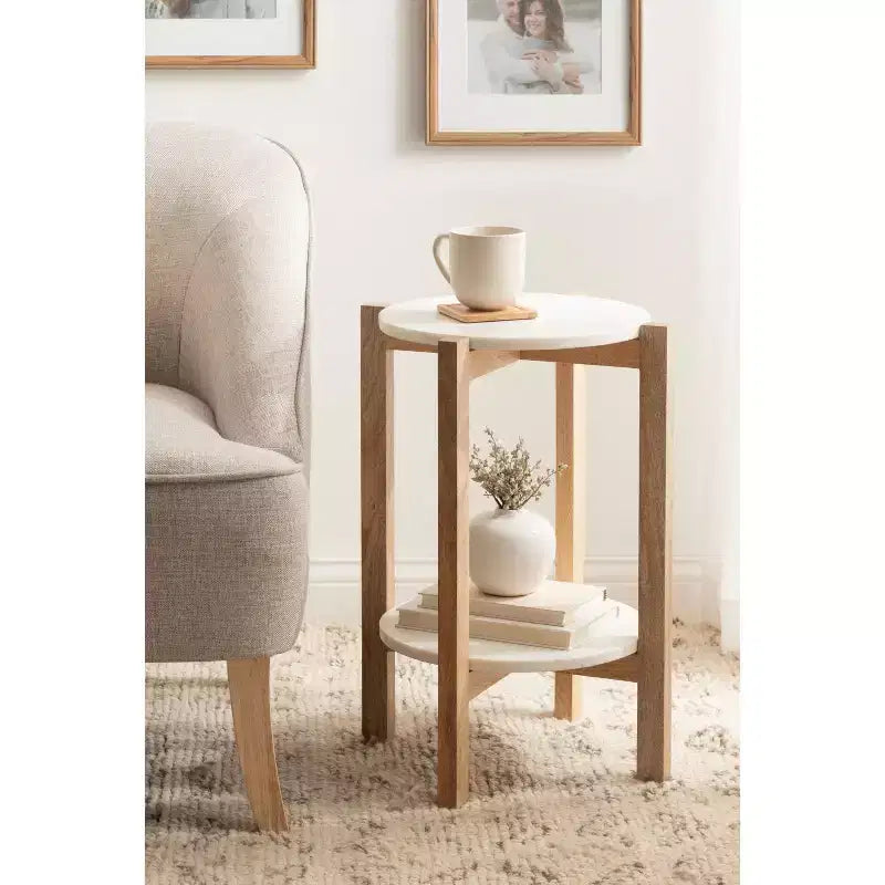 Table d'appoint ronde Moxley par Kate et Laurel