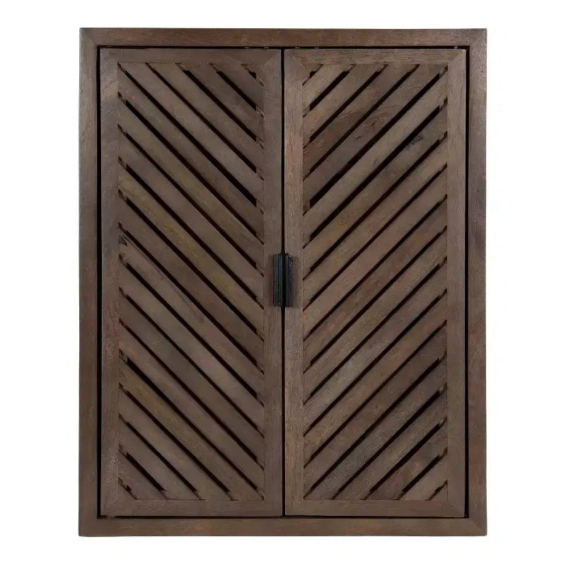 Armoire de salle de bain haute à 2 portes Mezzeta de Kate et Laurel