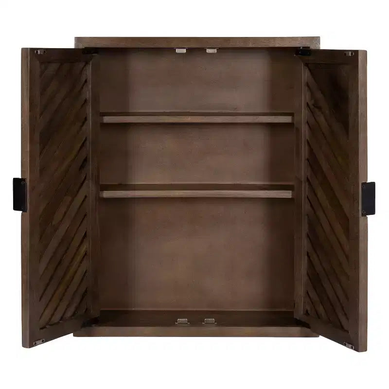 Armoire de salle de bain haute à 2 portes Mezzeta de Kate et Laurel