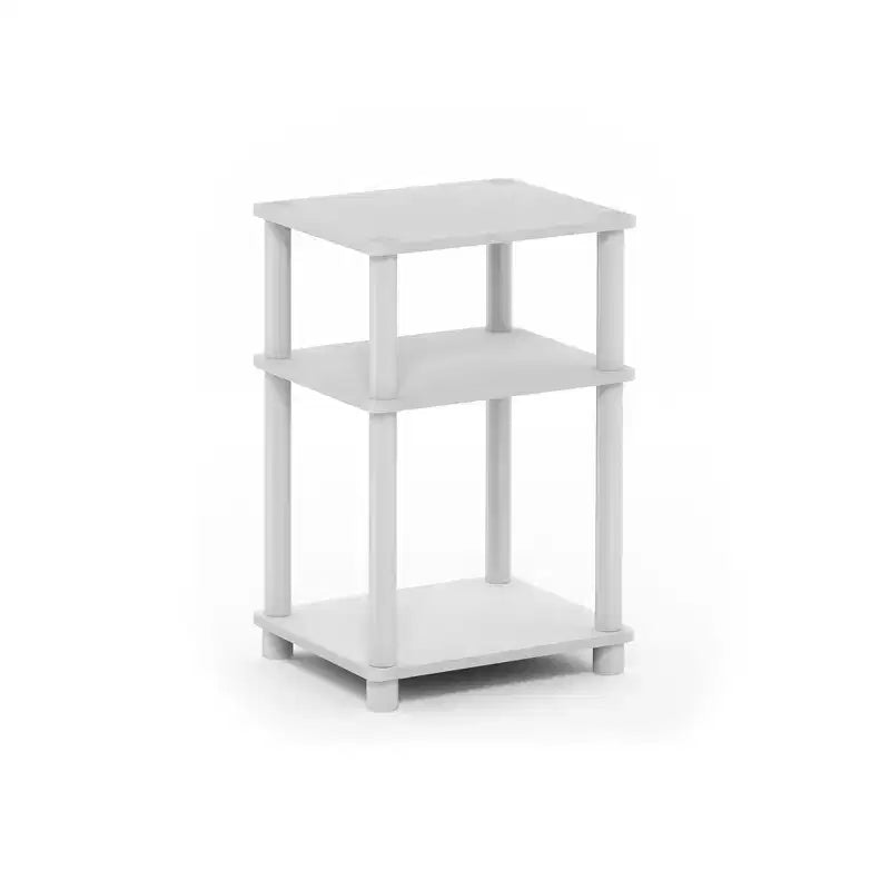 Table d'appoint réversible HOMLUX 3 niveaux avec étagère de rangement pour canapé-lit